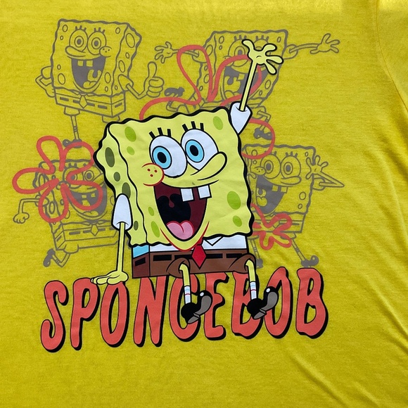 Nickelodeon SpongeBob Graphic Tee Yellow Women’s XL T-shirt - Picture 3 of 6